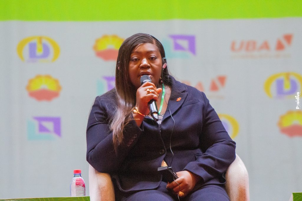 Mme ABIOLA BAWUAH, Directrice Afrique du Groupe UBA et panéliste sur ECOMOF 2024